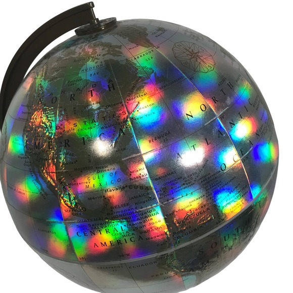 Vintage Replogle World Prism Series 12 Inch Diameter Raised Geography Globe - Picture 8 of 16